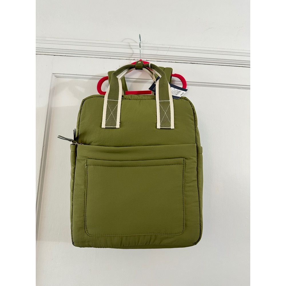 Universal Thread Backpack Green Nylon Top Handle Adjustable Straps